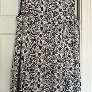 Black and White Animal Print Dress